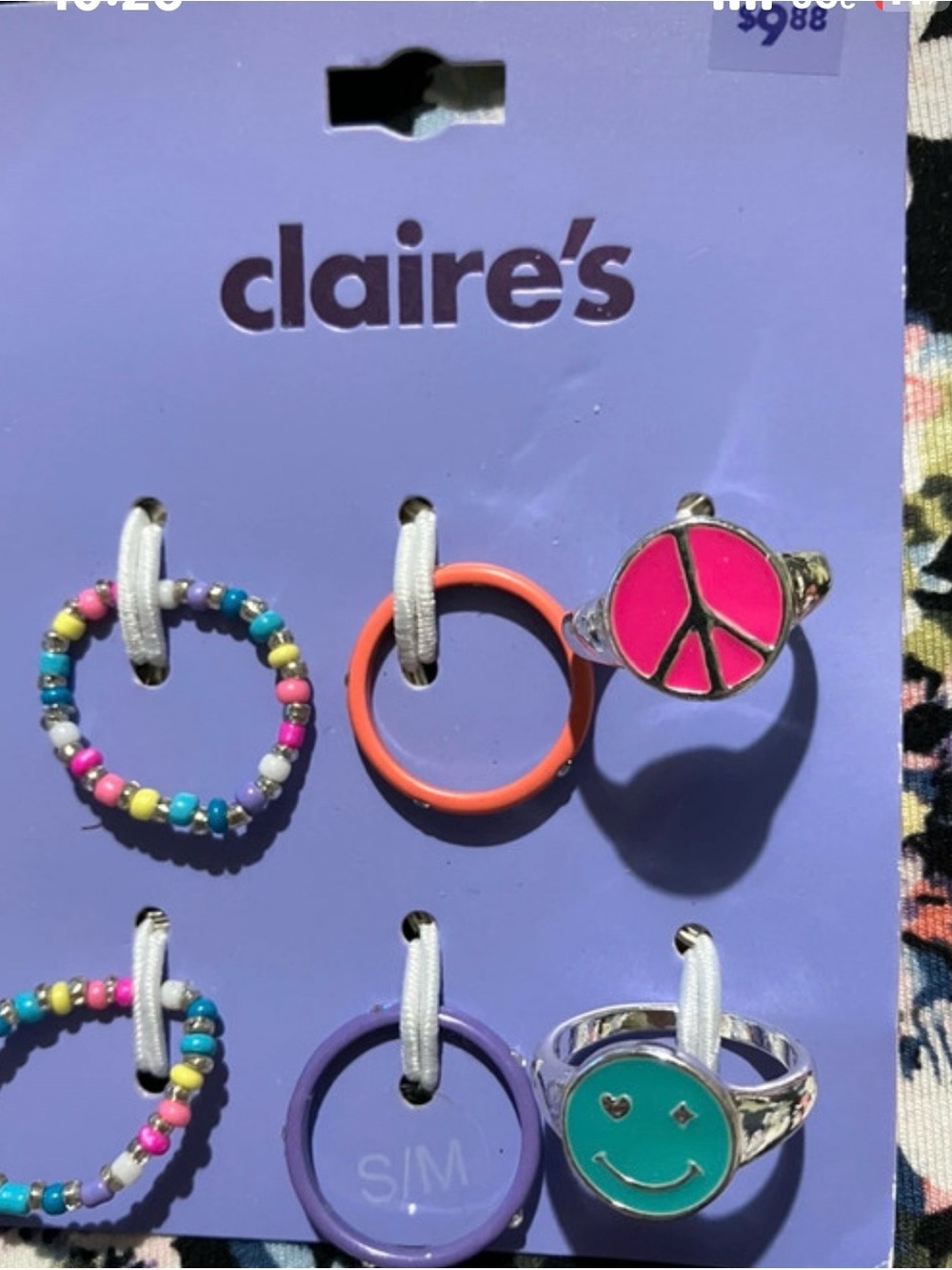 Claire's woman 6-Pack Colorful Rings Set - Multicolor